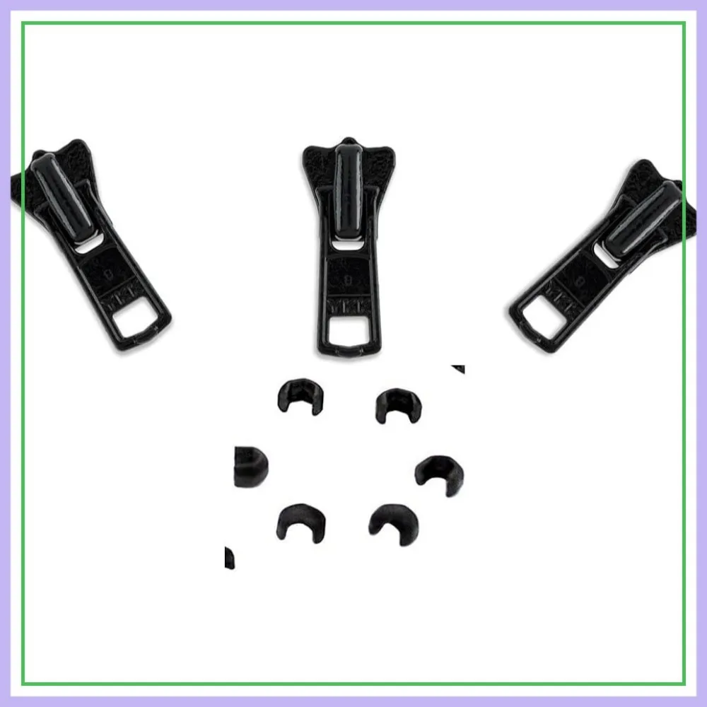 Zipper Repair Sliders 3 Pack - #3 Molded Vislon with Top Stops - Black
Zipper Repair Sliders 3 Pack - #3 Molded Vislon with Top Stops - Black