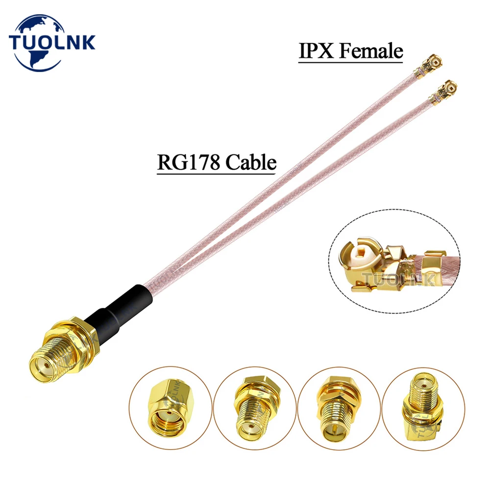 SMA Female to 2 UFL/U.FL/IPX Female Connector RG178 Splitter Cable RG178 Pigtail WIFI Antenna Extension Cable Jumper
SMA Female to 2 UFL/U.FL/IPX Female Connector RG178 Splitter Cable RG178 Pigtail WIFI Antenna Extension Cable Jumper