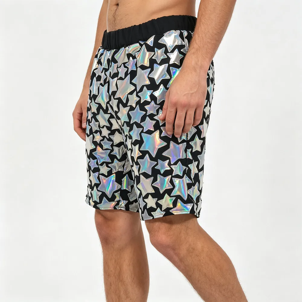Bar Nightclub Male Glitter Laser Shorts Festival Events Carnival Party Show Sequin Pants Singer Dancer Stage Performance Costume
Bar Nightclub Male Glitter Laser Shorts Festival Events Carnival Party Show Sequin Pants Singer Dancer Stage Performance Costume