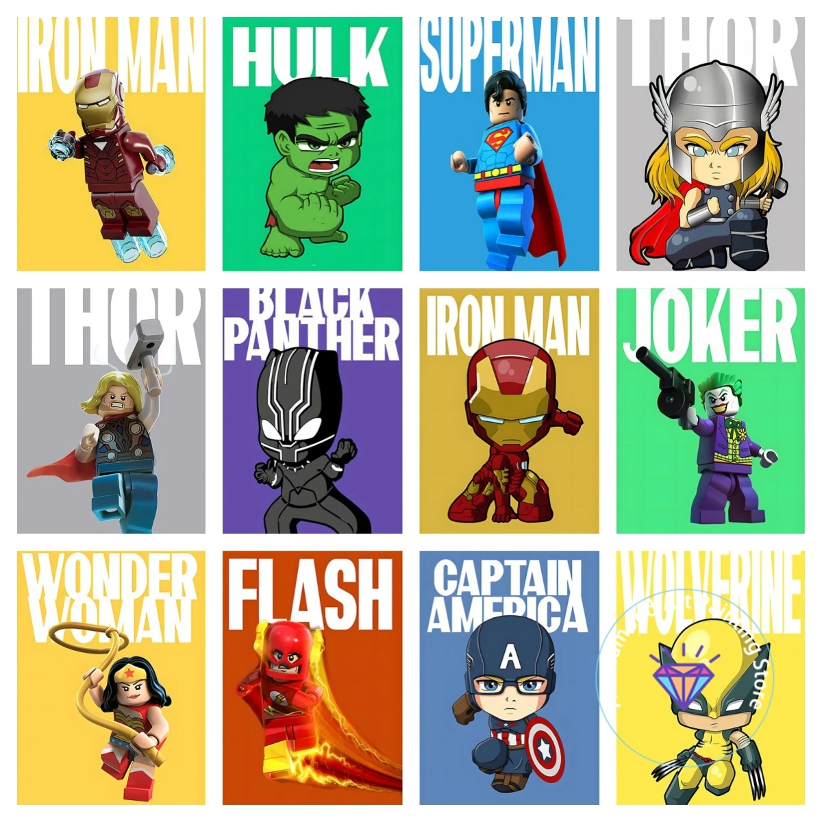 Marvel Avengers AB Diamond Painting Kit 5D DIY Diamond Embroidery Cross Embroidery Handmade Art Gift Crafts Home Decoration
Marvel Avengers AB Diamond Painting Kit 5D DIY Diamond Embroidery Cross Embroidery Handmade Art Gift Crafts Home Decoration