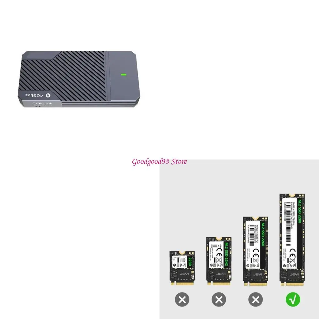 Корпус M.2 NVMe Чехол для жесткого диска USB4.0 40 Гбит/с SSD Внешний ящик для хранения
Корпус M.2 NVMe Чехол для жесткого диска USB4.0 40 Гбит/с SSD Внешний ящик для хранения