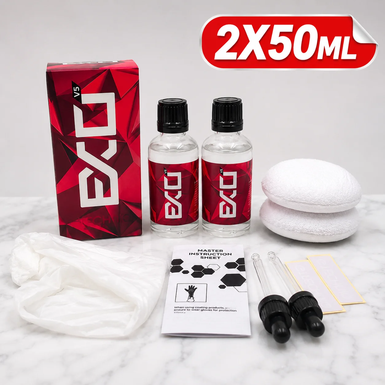 EXO Ultra Durable Hydrophobic Coating V5 Protect Your Paint Add Gloss Repel Contaminants Get Rid of Water-Spots
EXO Ultra Durable Hydrophobic Coating V5 Protect Your Paint Add Gloss Repel Contaminants Get Rid of Water-Spots
