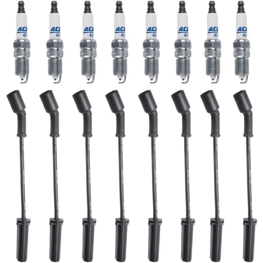 8 ACDOEM Spark Plugs 41962 Double Platinum + Herlux 8mm Made in USA Spark Plug Wires for LS2 LS3 LS4 LS7 Engines HighPerformanc
8 ACDOEM Spark Plugs 41962 Double Platinum + Herlux 8mm Made in USA Spark Plug Wires for LS2 LS3 LS4 LS7 Engines HighPerformanc