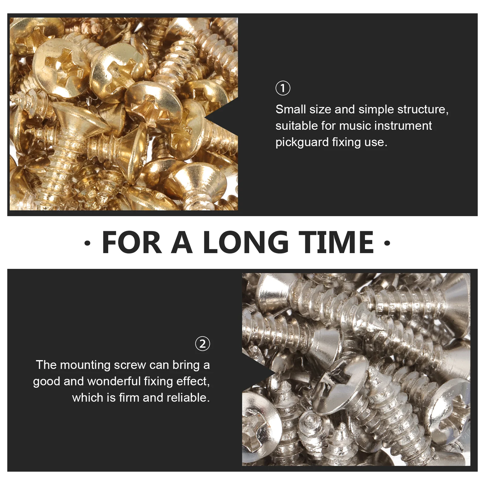 100Pcs Guitar Guard Screws High Grade Material Bass Panel Fixator Firm Reliable Music Instrument Accessory Guitar Screws
100Pcs Guitar Guard Screws High Grade Material Bass Panel Fixator Firm Reliable Music Instrument Accessory Guitar Screws