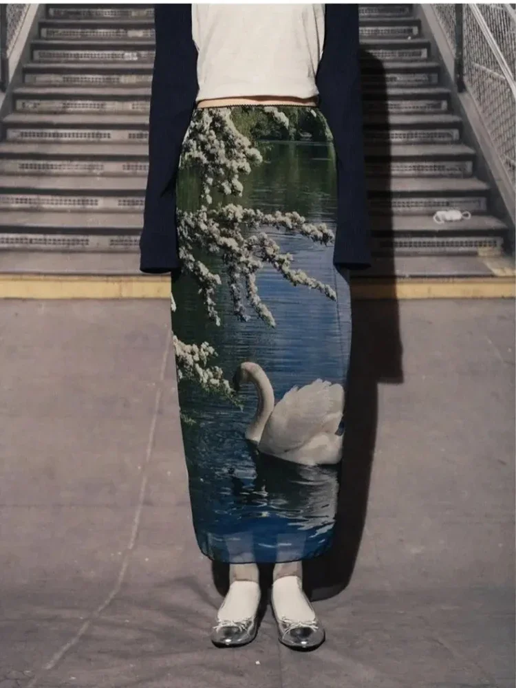 Vintage Print Midi Long Skirt Women Y2k Aesthetic High Waist Slim Skirts Korean Fashion Harajuku Goth Faldas Ins
Vintage Print Midi Long Skirt Women Y2k Aesthetic High Waist Slim Skirts Korean Fashion Harajuku Goth Faldas Ins