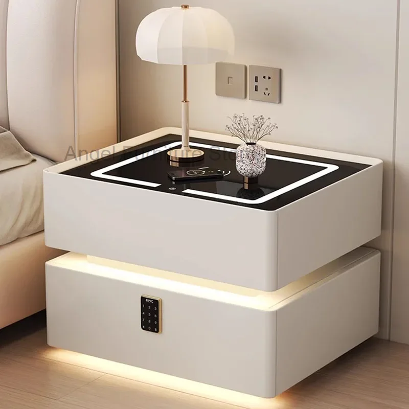 Nordic Smart Nightstand Cabinets Modern Bedroom Luxury Bedside Table Wood Simple Charging Led Mesa De Cabeceira Trendy Furniture
Nordic Smart Nightstand Cabinets Modern Bedroom Luxury Bedside Table Wood Simple Charging Led Mesa De Cabeceira Trendy Furniture