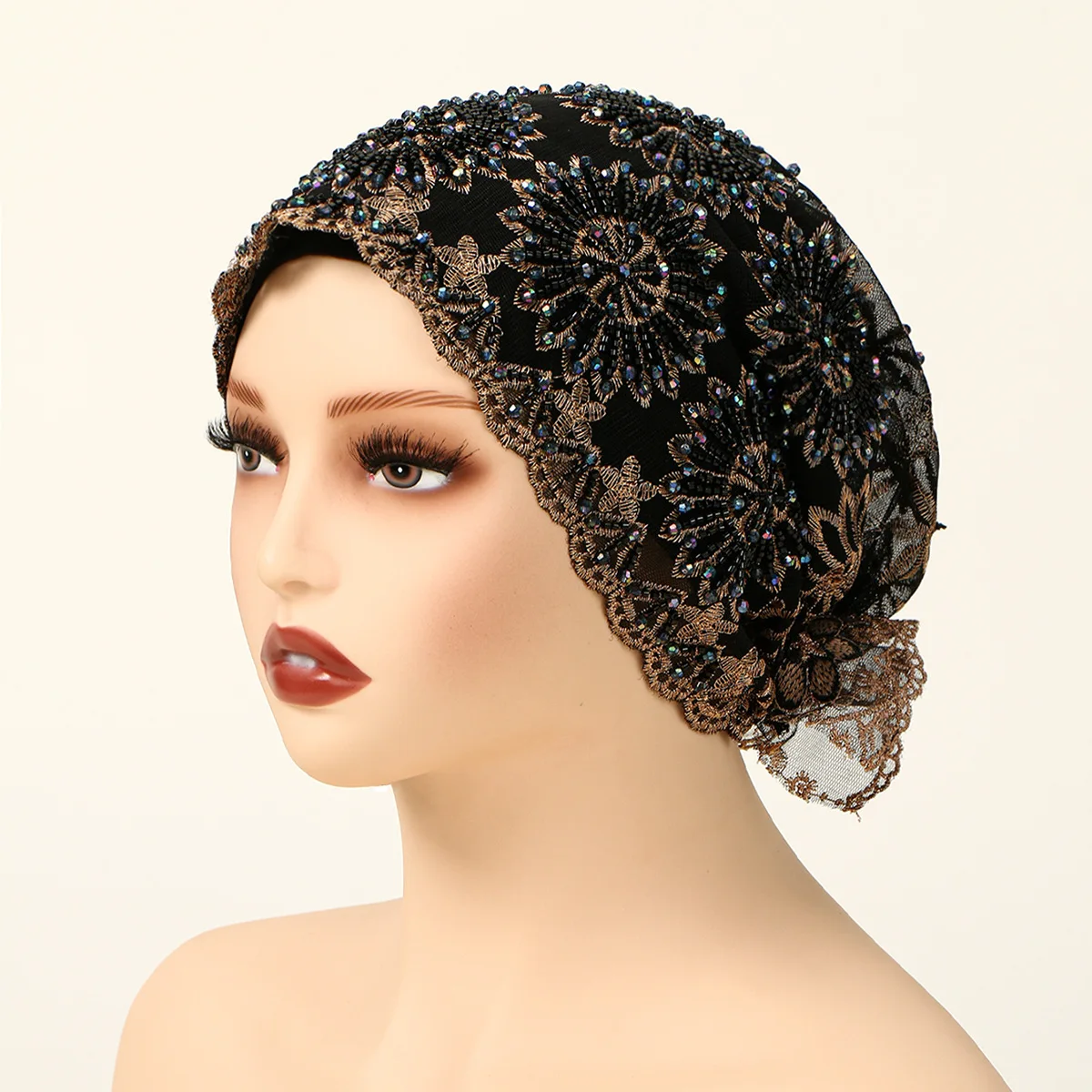 Индийская мусульманская кружевная шляпа, шапки из сетчатой ткани, тюрбан из бисера, алмазная нить, вышитый капот, шляпа для Дубая, арабских женщин, Turbante Mujer
Индийская мусульманская кружевная шляпа, шапки из сетчатой ткани, тюрбан из бисера, алмазная нить, вышитый капот, шляпа для Дубая, арабских женщин, Turbante Mujer