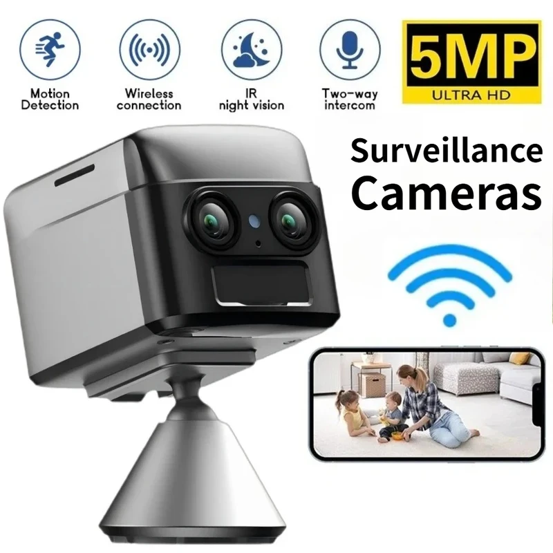 Mini Wifi Camera Human Motion Detection Infrared Night Vision Dual Lens Cam Outdoor Home Monitor Security Surveillance Cameras
Mini Wifi Camera Human Motion Detection Infrared Night Vision Dual Lens Cam Outdoor Home Monitor Security Surveillance Cameras