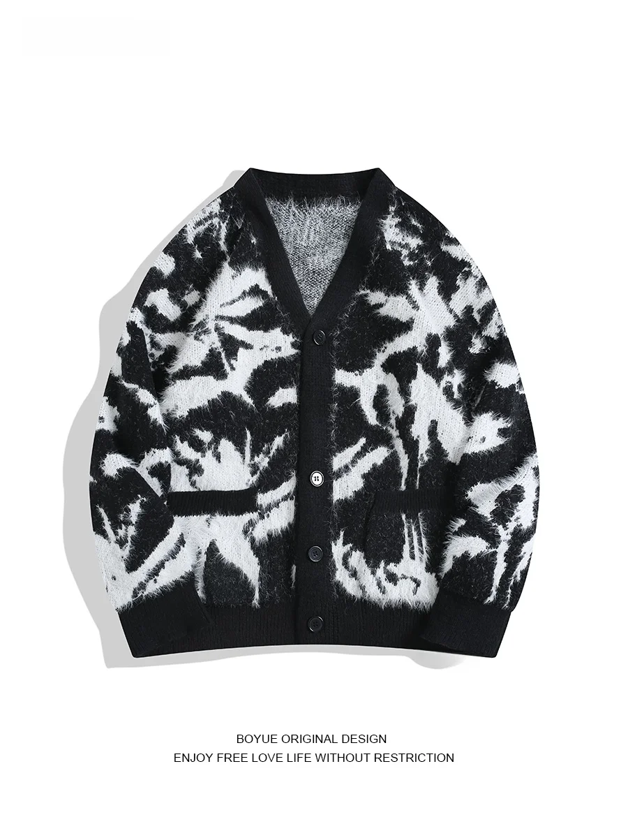 Boyue Autumn Winter Knitted Cardigan V-Neck Imitation Mink Dyed Tie Women's Fashionable Casual Long Sleeve Sweater Jacket
Boyue Autumn Winter Knitted Cardigan V-Neck Imitation Mink Dyed Tie Women's Fashionable Casual Long Sleeve Sweater Jacket