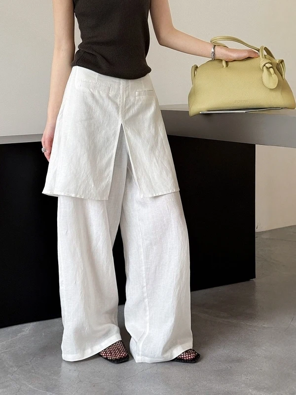 Casual Wide Leg Pants Women's Korean Style Lazy Curtain Pants High Waist Breathable Summer Straight Tube Pants
Casual Wide Leg Pants Women's Korean Style Lazy Curtain Pants High Waist Breathable Summer Straight Tube Pants