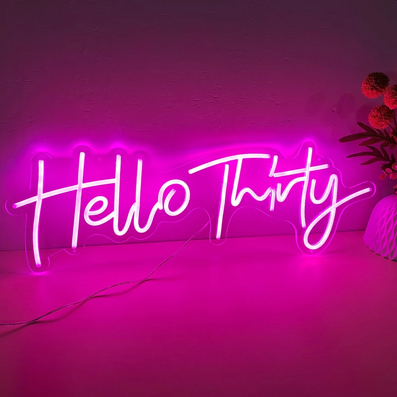 Custom Flex LED Neon Light Sign, Birthday Party Decoration, Home Room Wall Decorations, Anniversary Birthday Gift, 30th Birthday
Custom Flex LED Neon Light Sign, Birthday Party Decoration, Home Room Wall Decorations, Anniversary Birthday Gift, 30th Birthday