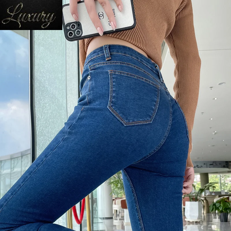 Y2k Women's Jeans Elastic Slim Fashion Pencil Pants Streetwear Jean Female Clothing Vintage Skinny Stretch Denim Trousers
Y2k Women's Jeans Elastic Slim Fashion Pencil Pants Streetwear Jean Female Clothing Vintage Skinny Stretch Denim Trousers