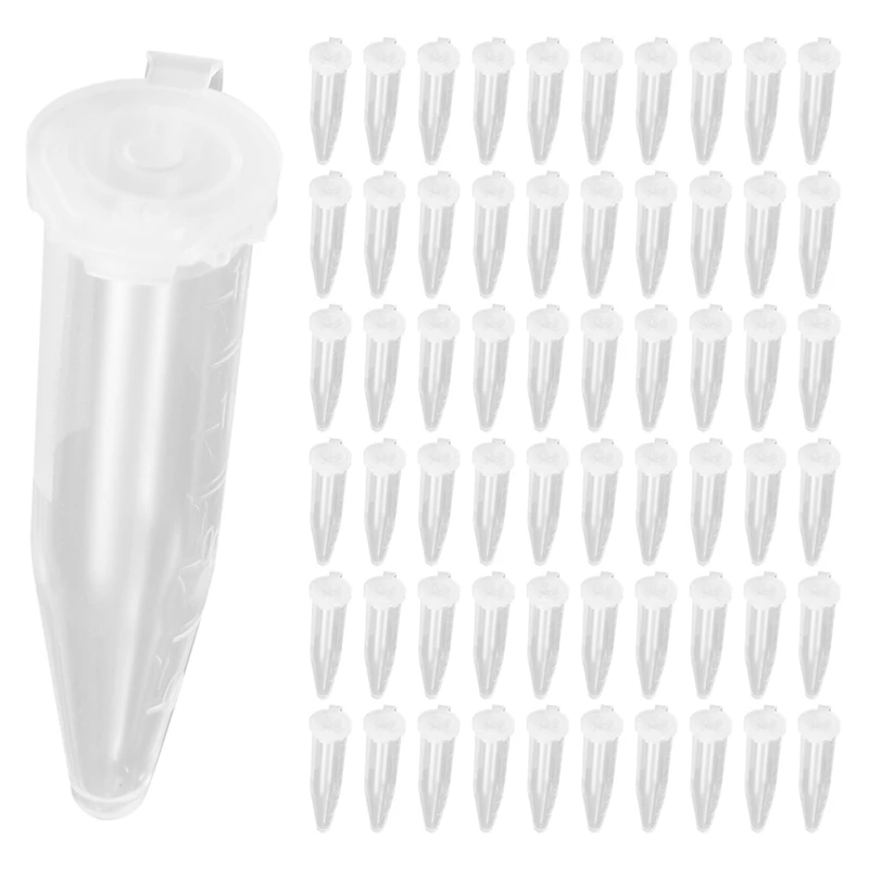 800PCS 1.5Ml Lab Mini Plastic Test Tube Centrifuge Vial Snap Cap 42X11mm Clear
800PCS 1.5Ml Lab Mini Plastic Test Tube Centrifuge Vial Snap Cap 42X11mm Clear