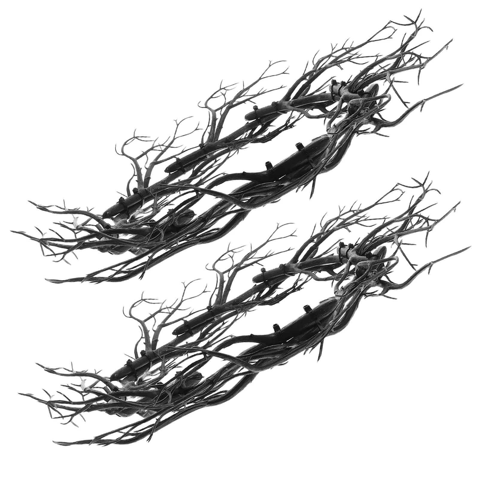 2 Pcs Decorative Halloween Wreath Black Grapevine Fake Branch Plastic Artificial Twig
2 Pcs Decorative Halloween Wreath Black Grapevine Fake Branch Plastic Artificial Twig