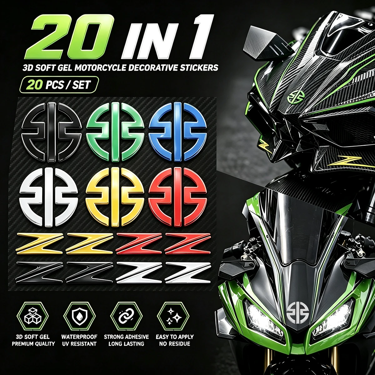 3D Motorcycle Body Stickers Letter Decals Emblem Tank Logo Sticker For NINJA H2R Z900 Z1000 Z800 Z750 Z650 Ninja 650 Zx9r ZX6r
3D Motorcycle Body Stickers Letter Decals Emblem Tank Logo Sticker For NINJA H2R Z900 Z1000 Z800 Z750 Z650 Ninja 650 Zx9r ZX6r