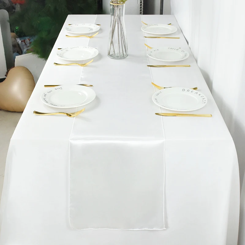 275cm Wedding Tablecloth Table Runner Silk Table Cloth For Wedding Party Decoration Home Decor Birthday Supplies
275cm Wedding Tablecloth Table Runner Silk Table Cloth For Wedding Party Decoration Home Decor Birthday Supplies