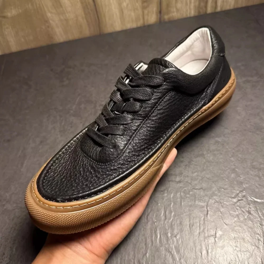 QHCCID Retro Luxury Men's Casual Leather Shoes Trendy Handmade Lace-Up Cowhide Footwear for Men
QHCCID Retro Luxury Men's Casual Leather Shoes Trendy Handmade Lace-Up Cowhide Footwear for Men