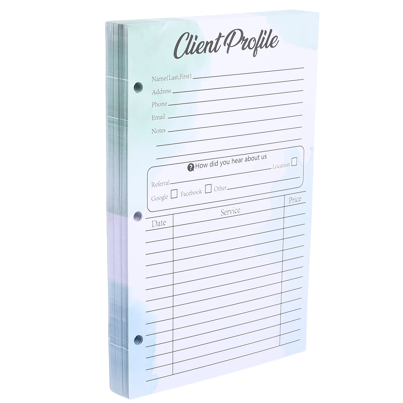 50 шт. карточек для профилей клиентов с отверстиями для салонов красоты, листы для записи информации о клиентах, разделители для картотек
50 шт. карточек для профилей клиентов с отверстиями для салонов красоты, листы для записи информации о клиентах, разделители для картотек