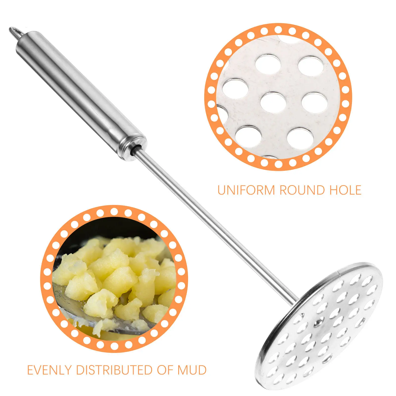 2Pcs Household Potato Ricer Manual Masher for Potatoes Sweet Potatoes Pumpkins Carrots Pears Safe Food-Grade Material
2Pcs Household Potato Ricer Manual Masher for Potatoes Sweet Potatoes Pumpkins Carrots Pears Safe Food-Grade Material