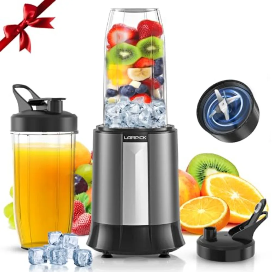 1500W Personal Smoothie Blender for Smoothies Shakes and Nutrient Extractions with 2pcs BPA-Free 27oz Portable To-Go Bottles in
1500W Personal Smoothie Blender for Smoothies Shakes and Nutrient Extractions with 2pcs BPA-Free 27oz Portable To-Go Bottles in