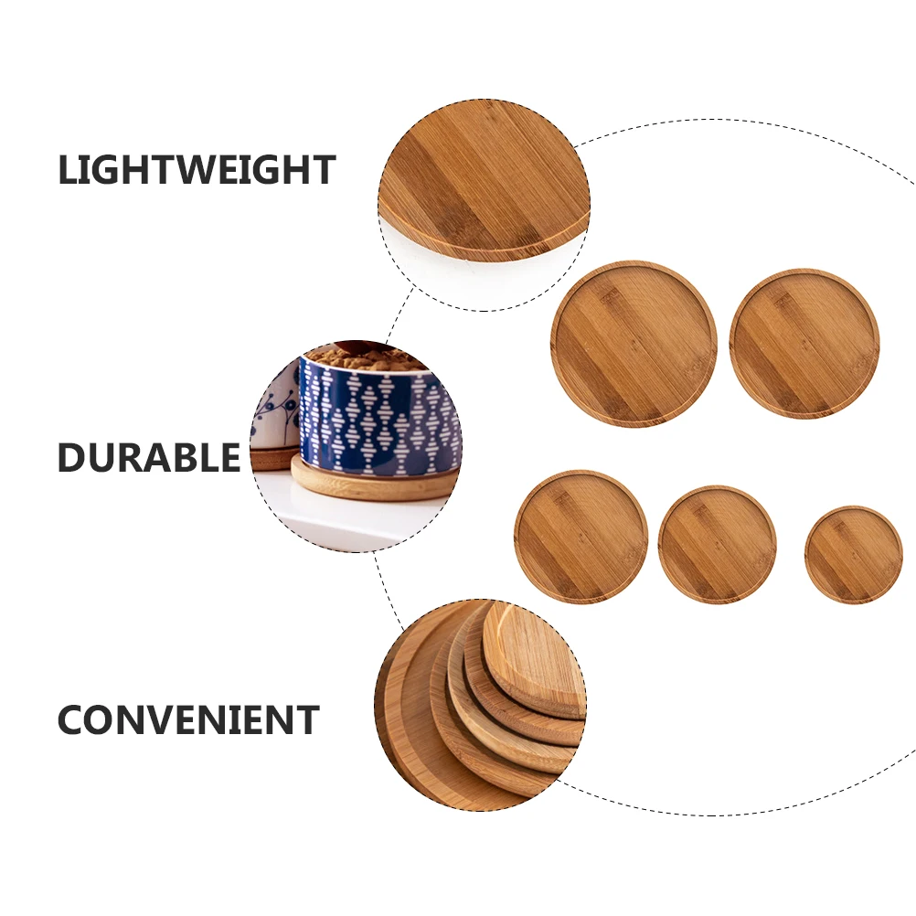 5pcs Bamboo Planter Tray Flowerpot Bases Gardening Trays 6 5cm 8 4cm 9 4cm 10 9cm 12cm Durable Reusable Plant Pot Plates Water
5pcs Bamboo Planter Tray Flowerpot Bases Gardening Trays 6 5cm 8 4cm 9 4cm 10 9cm 12cm Durable Reusable Plant Pot Plates Water