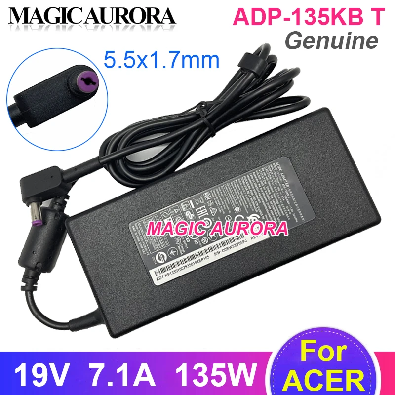 Original ADP-135KB T 19V 7.1A 135W Power Adapter For ACER ASPIRE 7 A717 A715 V15 NITRO VN7-592G ASPIRE VN7-592G Laptop Charger
Original ADP-135KB T 19V 7.1A 135W Power Adapter For ACER ASPIRE 7 A717 A715 V15 NITRO VN7-592G ASPIRE VN7-592G Laptop Charger