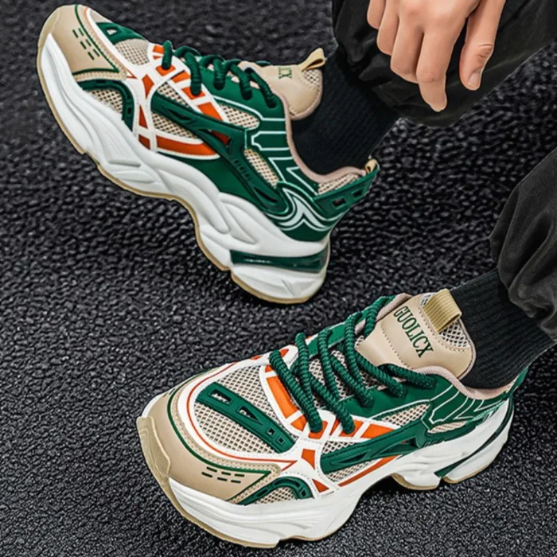 Men's Shoes Mesh Breathable Men's Sneakers and Casual Shoes Fashion Thick-soled Heightening Platform Man's Shoes Tenis Masculino
Men's Shoes Mesh Breathable Men's Sneakers and Casual Shoes Fashion Thick-soled Heightening Platform Man's Shoes Tenis Masculino