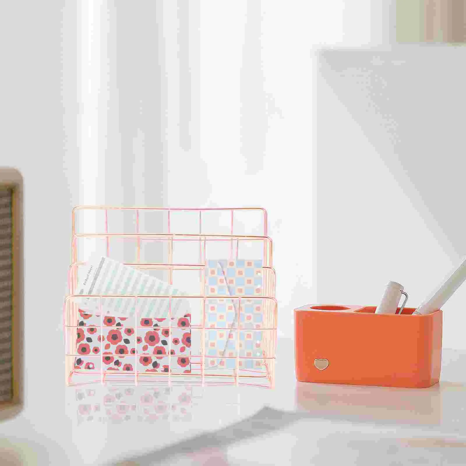 Storage Shelves Mail Rack Bookshelf Magazine File Holder Desk Organizer Rose Gold Wall Mount
Storage Shelves Mail Rack Bookshelf Magazine File Holder Desk Organizer Rose Gold Wall Mount