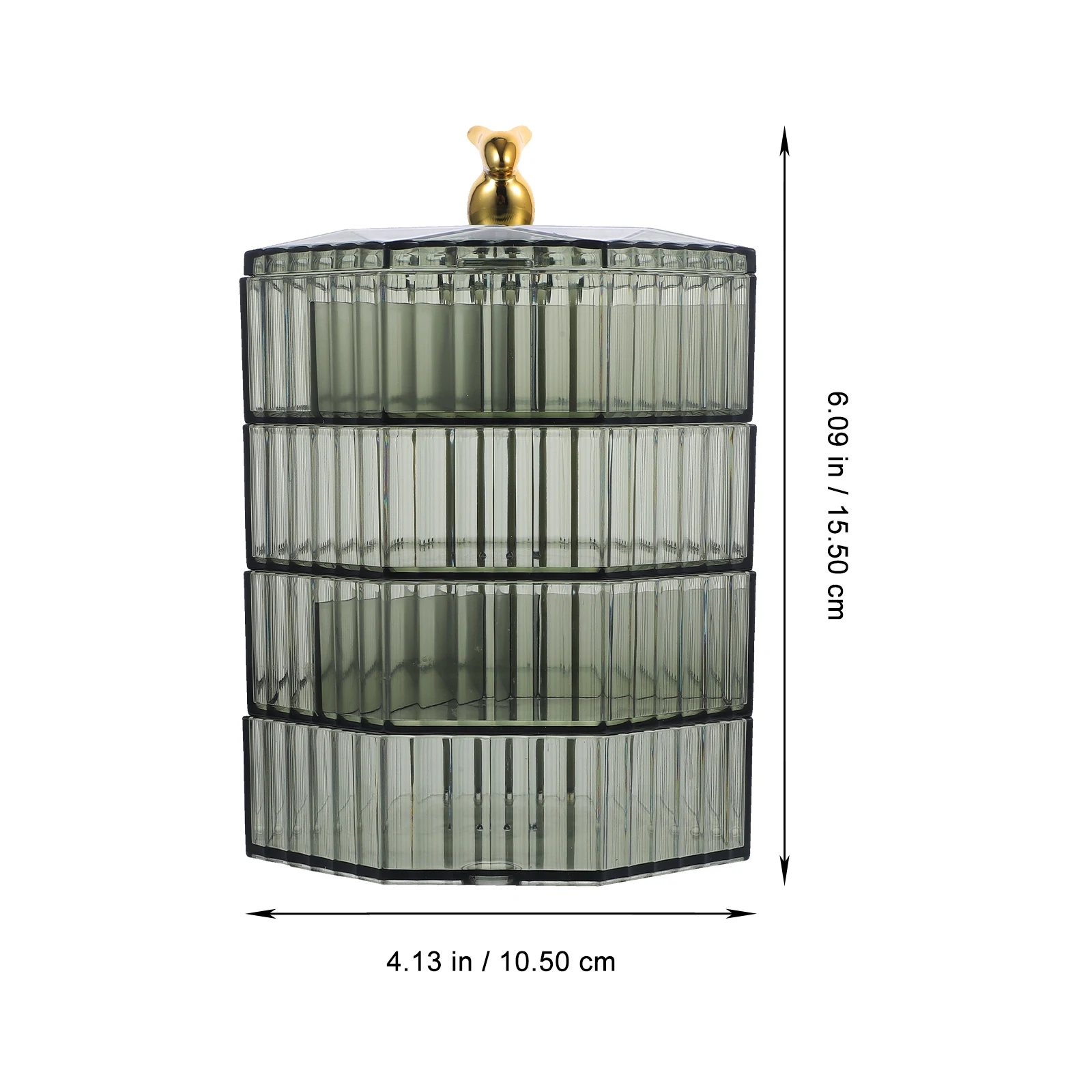 4-Tier Jewelry Storage Box Compact Lightweight Rings Organizer Desktop Trinket Container Earring Holder 4-Layer Dresser Box For
4-Tier Jewelry Storage Box Compact Lightweight Rings Organizer Desktop Trinket Container Earring Holder 4-Layer Dresser Box For