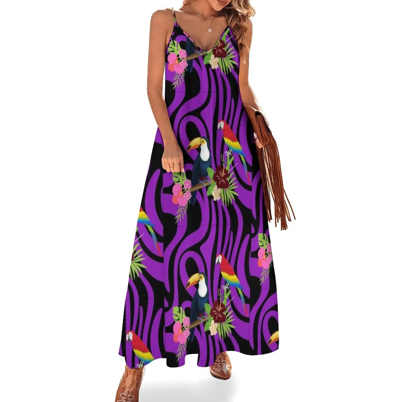 Cool Tropical Birds Sleeveless Dress summer women's suit elegant dress summer dress for women 2025
Cool Tropical Birds Sleeveless Dress summer women's suit elegant dress summer dress for women 2025