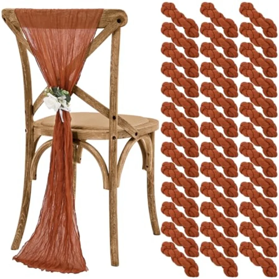 Cheesecloth Chair Sashes Aisle Decorations 50 Packs Chair Decorative Chair Cover Chair Sashes 70 Inch for Wedding Reception Par
Cheesecloth Chair Sashes Aisle Decorations 50 Packs Chair Decorative Chair Cover Chair Sashes 70 Inch for Wedding Reception Par