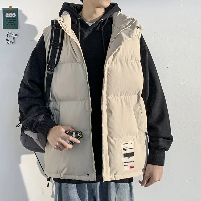 Hong Kong Sle Thiened down Cotton Vest Men's Winter New Faion Casual Large Size Warm oulder Jaet Stand Collar
Hong Kong Sle Thiened down Cotton Vest Men's Winter New Faion Casual Large Size Warm oulder Jaet Stand Collar