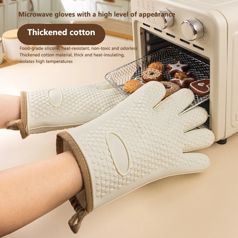 Anti-scald Thickened Silicone Gloves Heat Resistant Microwave Oven Baking Gloves BBQ Gloves Anti-slip Heat Insulation Mitts
Anti-scald Thickened Silicone Gloves Heat Resistant Microwave Oven Baking Gloves BBQ Gloves Anti-slip Heat Insulation Mitts