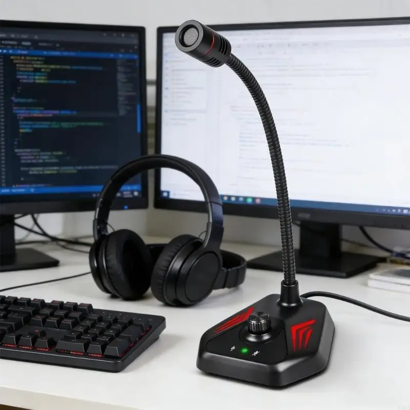 Высокочувствительный USB-конденсаторный микрофон для четкого звука на удаленных собраниях и в прямом эфире. Цветная подсветка
Высокочувствительный USB-конденсаторный микрофон для четкого звука на удаленных собраниях и в прямом эфире. Цветная подсветка