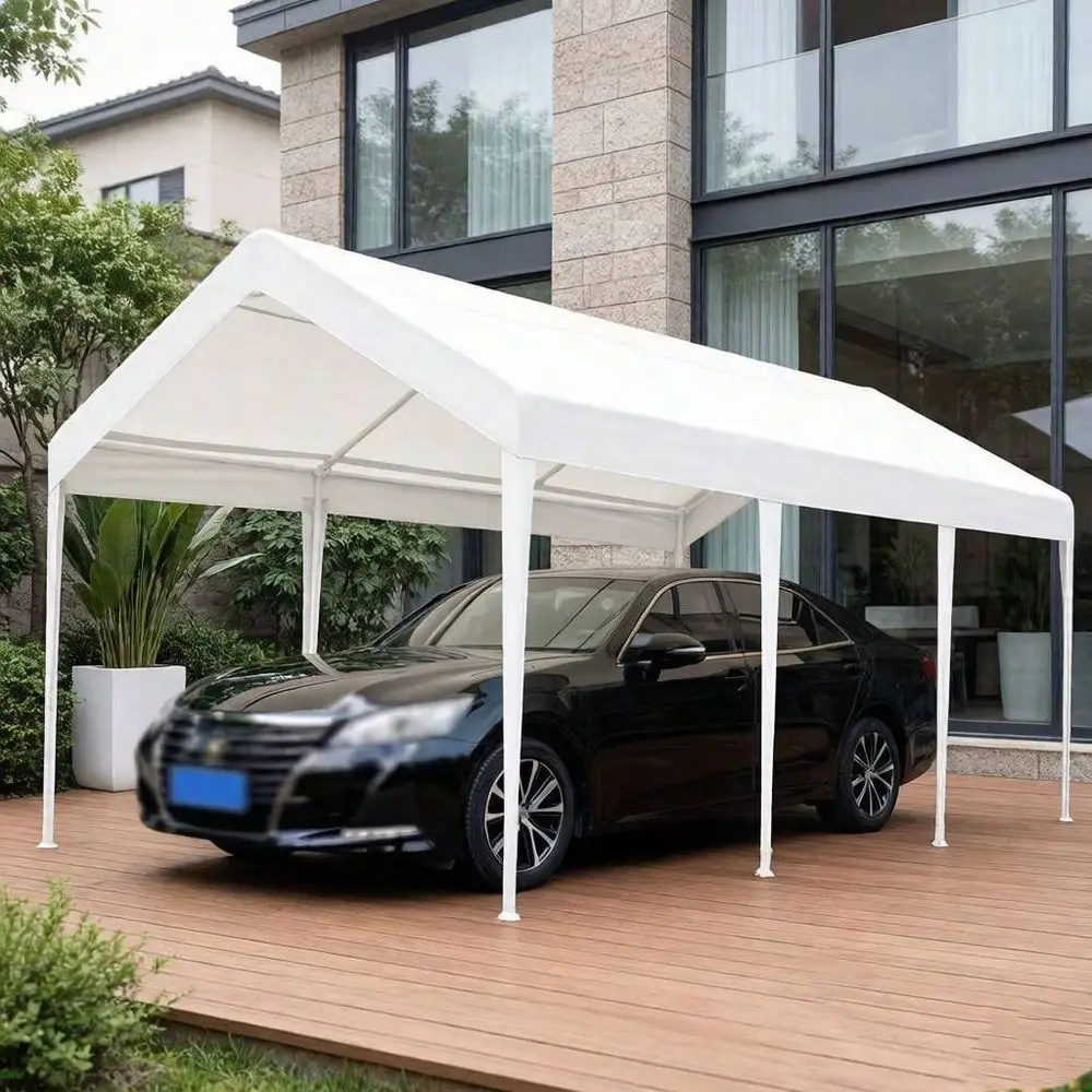 FT Carport Canopy Replacement Cover Heavy Duty Waterproof UV Resistant Tarp Shelter Top Easy Installation With Elastic Ropes Wh
FT Carport Canopy Replacement Cover Heavy Duty Waterproof UV Resistant Tarp Shelter Top Easy Installation With Elastic Ropes Wh