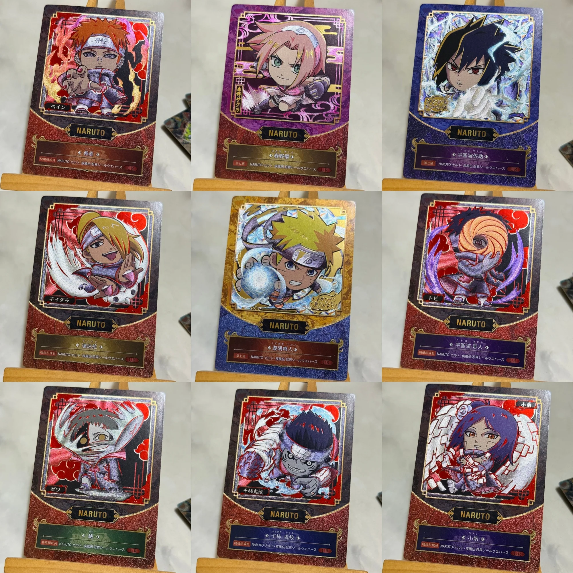 12Pcs/set Diy Self Made Naruto Sasuke Deidara Collection Card Coarse Flash Hot Stamping Pain Obito Anime Cards Gift Toys
12Pcs/set Diy Self Made Naruto Sasuke Deidara Collection Card Coarse Flash Hot Stamping Pain Obito Anime Cards Gift Toys