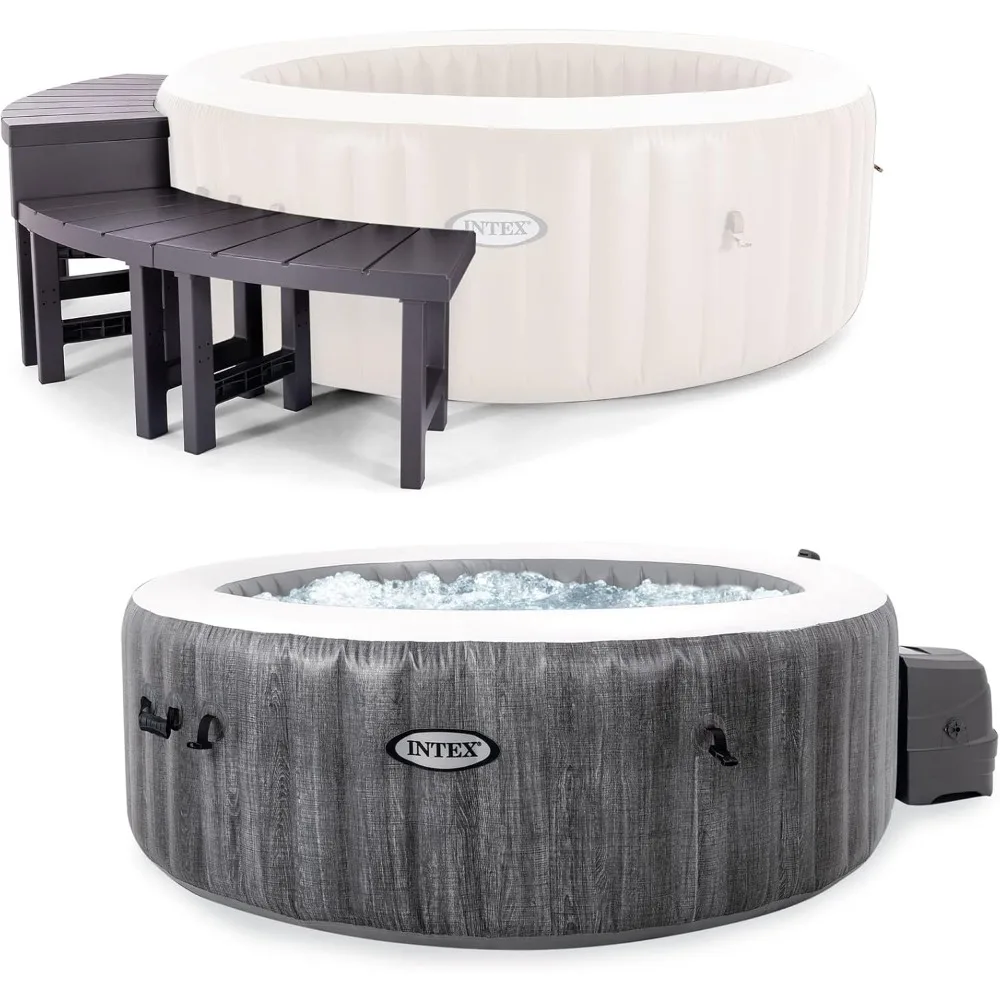 Portable Inflatable Bubble Hot Tub Jet Spa with 2 Medium and 2 Tall Accessories Benches
Portable Inflatable Bubble Hot Tub Jet Spa with 2 Medium and 2 Tall Accessories Benches