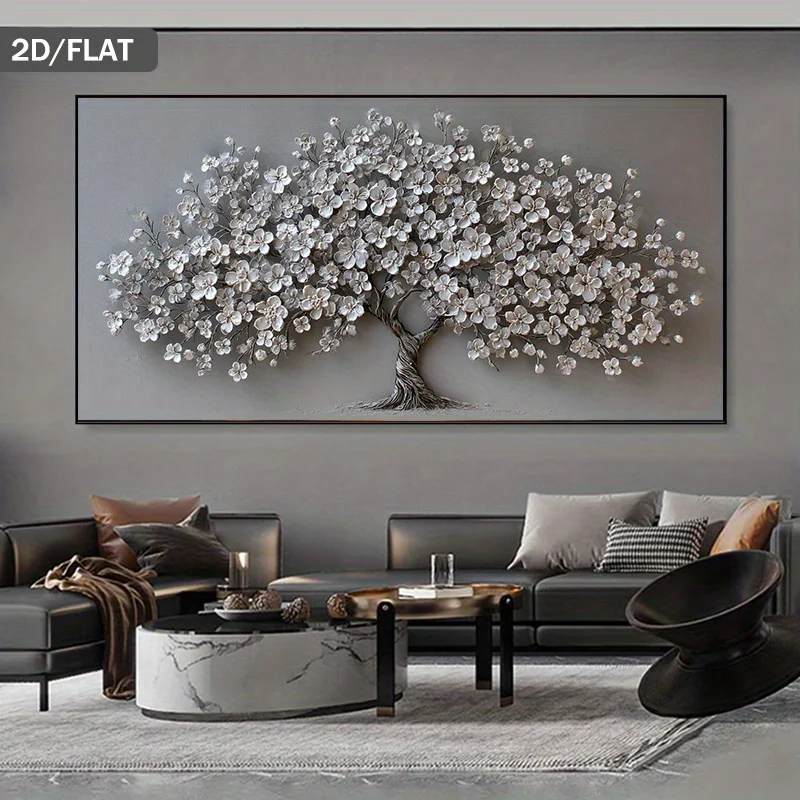 2D Flat Modern Abstract Charming Silvery Blossom Tree Artwork Print Art Wall Canvas Poster for Living Room and Bedroom Decor
2D Flat Modern Abstract Charming Silvery Blossom Tree Artwork Print Art Wall Canvas Poster for Living Room and Bedroom Decor