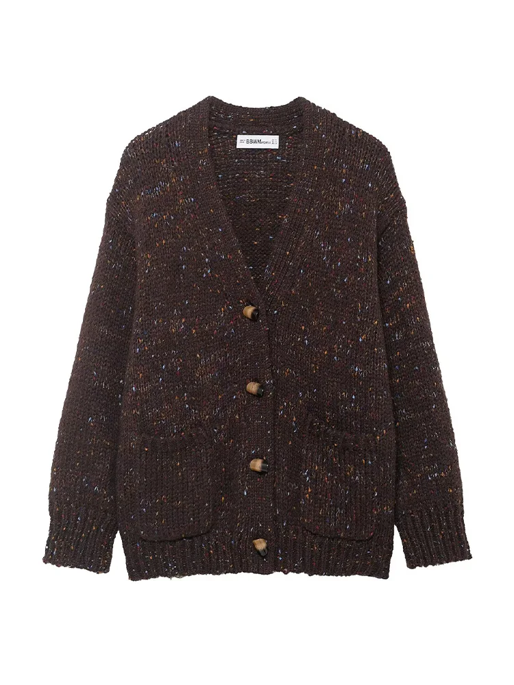 HH Women Elegant High Street Long Sleeve Solid Pockets Knitted Jacket Autumn Women Pleated Single-breasted V-Neck Sweater
HH Women Elegant High Street Long Sleeve Solid Pockets Knitted Jacket Autumn Women Pleated Single-breasted V-Neck Sweater