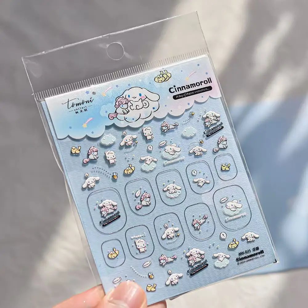 Tomoni Sanrio Cartoon Cinnamoroll Nail Stickers Anime Stickers Characters Nail Supplies Nail Decals DlY 5D Cute Sanrio Stickers
Tomoni Sanrio Cartoon Cinnamoroll Nail Stickers Anime Stickers Characters Nail Supplies Nail Decals DlY 5D Cute Sanrio Stickers