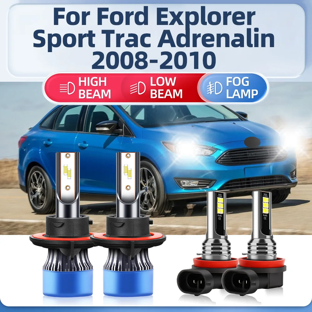 40000LM Canbus LED Headlight 6000K White Auto Fog Lamps 12V Car Lights For Ford Explorer Sport Trac Adrenalin 2008 2009 2010
40000LM Canbus LED Headlight 6000K White Auto Fog Lamps 12V Car Lights For Ford Explorer Sport Trac Adrenalin 2008 2009 2010
