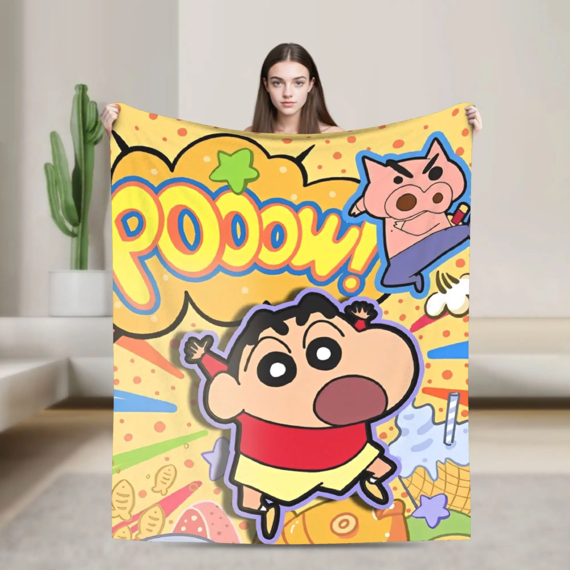 Crayon Shin-Chan Blanket Manga Comedy Flannel Awesome Soft Throw Blankets for Home Summer
Crayon Shin-Chan Blanket Manga Comedy Flannel Awesome Soft Throw Blankets for Home Summer