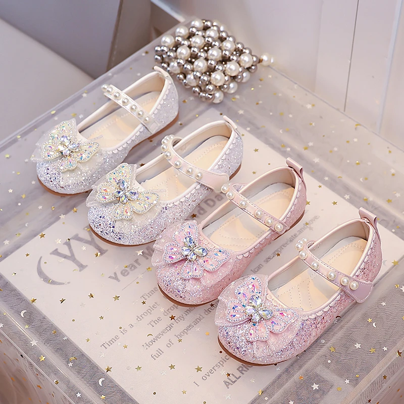 Girls Leather Shoes Shiny Sequins Sweet Bows Kids Flat Shoes Hook&loop 2026 New Fashion Children Dance Shoes for Party Wedding
Girls Leather Shoes Shiny Sequins Sweet Bows Kids Flat Shoes Hook&loop 2026 New Fashion Children Dance Shoes for Party Wedding