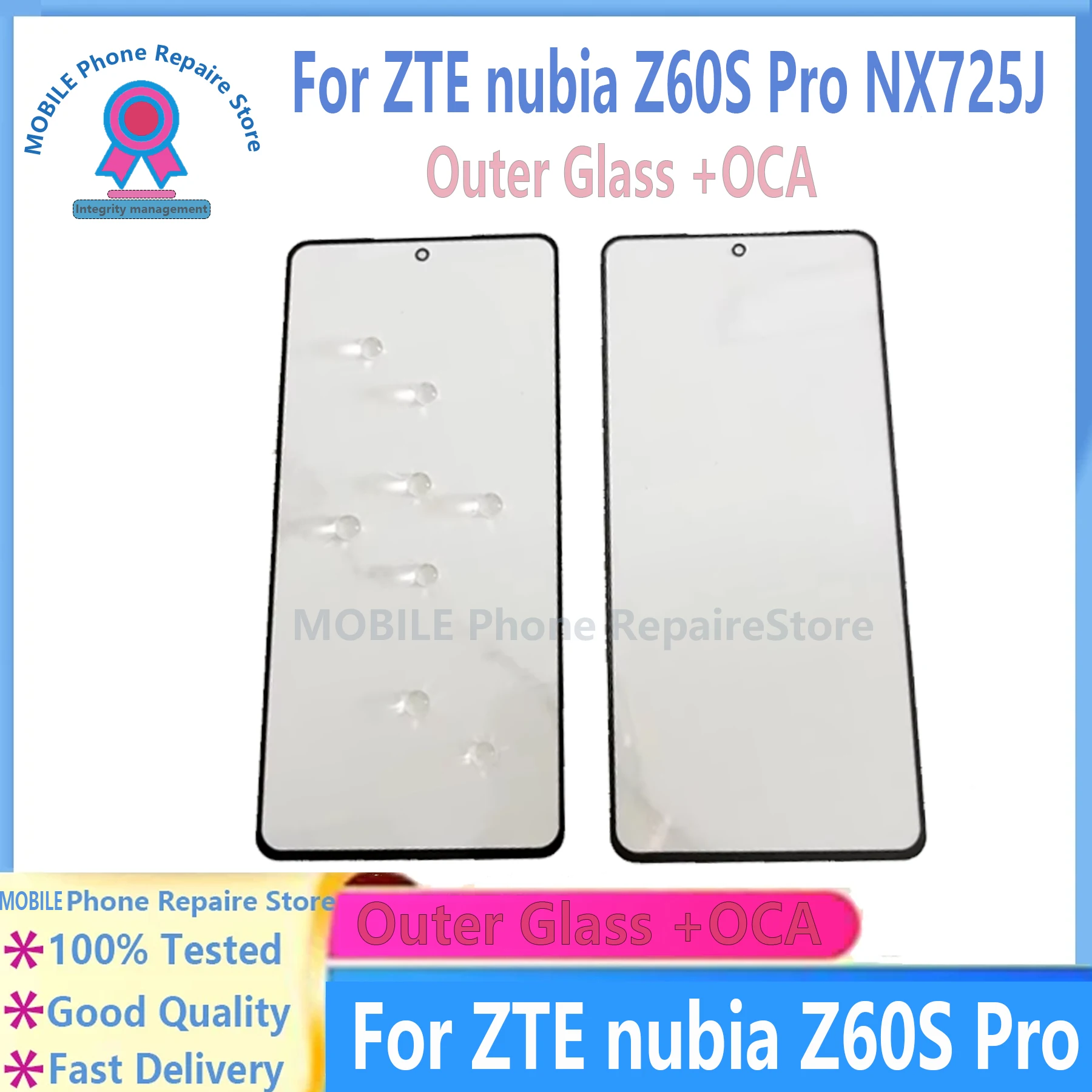 Outer Screen For ZTE Nubia Z60S Pro NX725J 6.78" Front Touch Panel LCD Display Glass Cover Repair Replace Parts + OCA
Outer Screen For ZTE Nubia Z60S Pro NX725J 6.78" Front Touch Panel LCD Display Glass Cover Repair Replace Parts + OCA