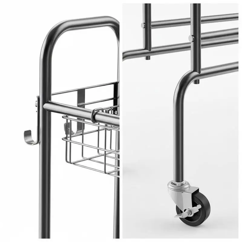 Basketball Rack 4-Layers Rolling For Garage Gym Storage, Training Stand with Wheels Hooks Baskets, Organizes Balls Soccer Vol
Basketball Rack 4-Layers Rolling For Garage Gym Storage, Training Stand with Wheels Hooks Baskets, Organizes Balls Soccer Vol
