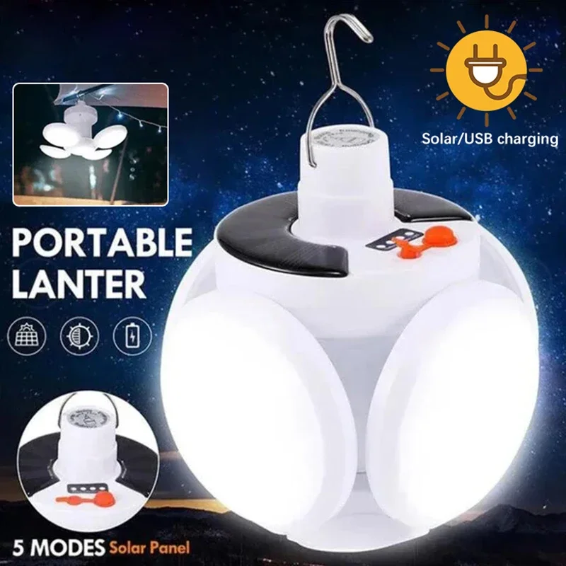 Solar/USB Rechargeable LED Bulb Light Outdoor Folding Light Portable Soccer Bulb Flashlight With Power Display
Solar/USB Rechargeable LED Bulb Light Outdoor Folding Light Portable Soccer Bulb Flashlight With Power Display