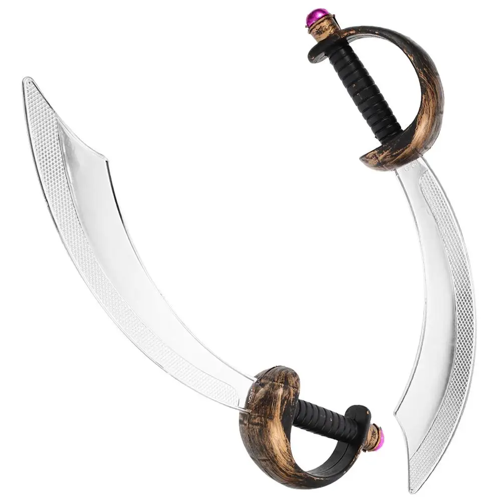 2 Pcs Sword Halloween Toy Party Costume Props Pirate Swords For Halloween Decorations Plastic Swords for Festival DIY
2 Pcs Sword Halloween Toy Party Costume Props Pirate Swords For Halloween Decorations Plastic Swords for Festival DIY