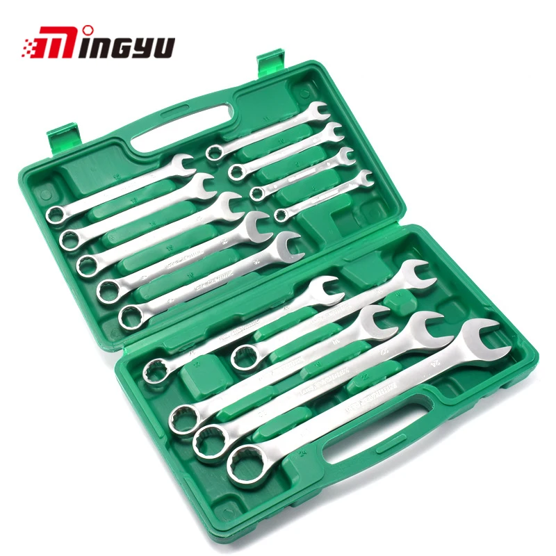 14 pcs/set Combination Wrench Set Box End And Open End Spanner With Case Cr-v Steel Repairing Hand Tools
14 pcs/set Combination Wrench Set Box End And Open End Spanner With Case Cr-v Steel Repairing Hand Tools