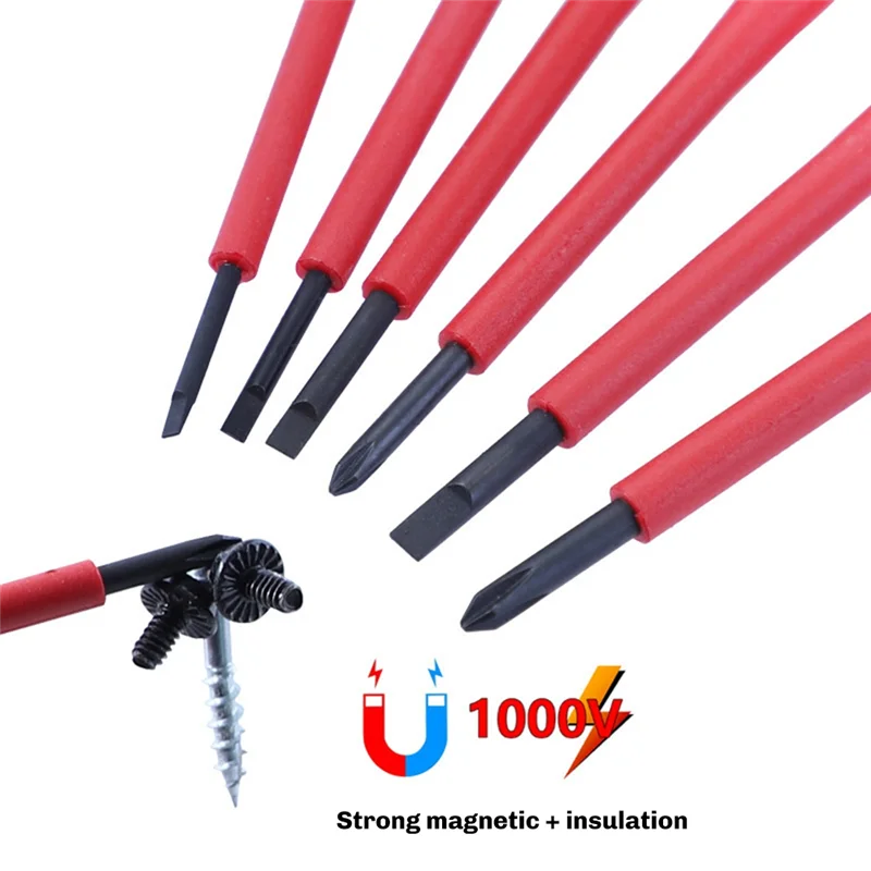 Portable With Case Magnetic 1000V Car Repair Tool Convenient Insulated Screwdriver Set 6Pcs/Set-A98U
Portable With Case Magnetic 1000V Car Repair Tool Convenient Insulated Screwdriver Set 6Pcs/Set-A98U