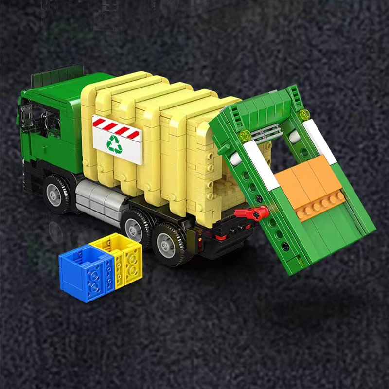 Mould King 646PCS Ecofriendly Garbage Truck Model Kit Building Blocks Small Particle Assembled Toy Vehicle Kid Gift 24088
Mould King 646PCS Ecofriendly Garbage Truck Model Kit Building Blocks Small Particle Assembled Toy Vehicle Kid Gift 24088